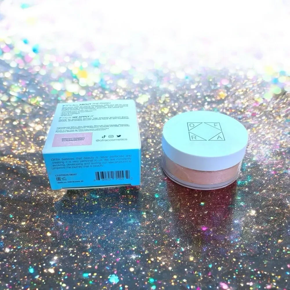 OFRA COSMETICS Air Brush Setting Powder in  Brightening Strawberry 0.21 oz NIB